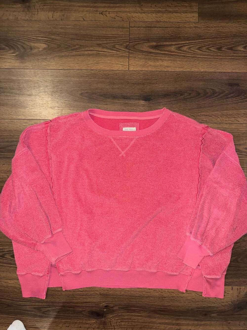 American Eagle This Feels Seriously Huggable Terry Crewneck Sweatshirt